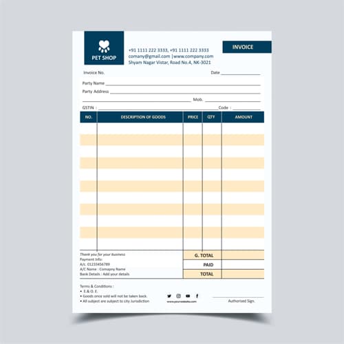 Bill Book Design 5